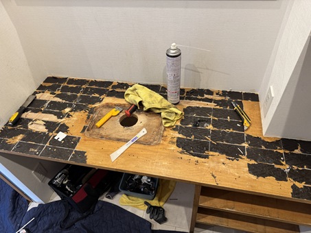 meguroku-basin-replacement-process